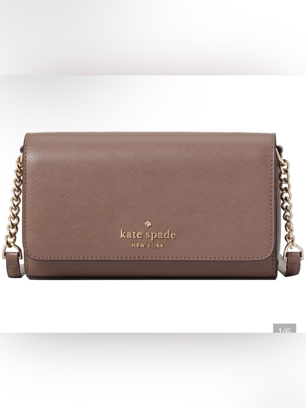 Kate Spade Staci Small Flap Crossbody Bag, Cherrywood